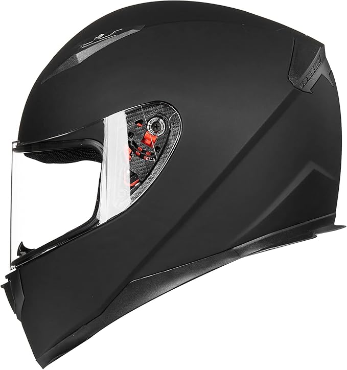 Full Face Motorcycle Helmet|Professional Riding Gear with Ventilation and Clear Visor|DOT Approved Safety Helmet for Street & Highway Riding