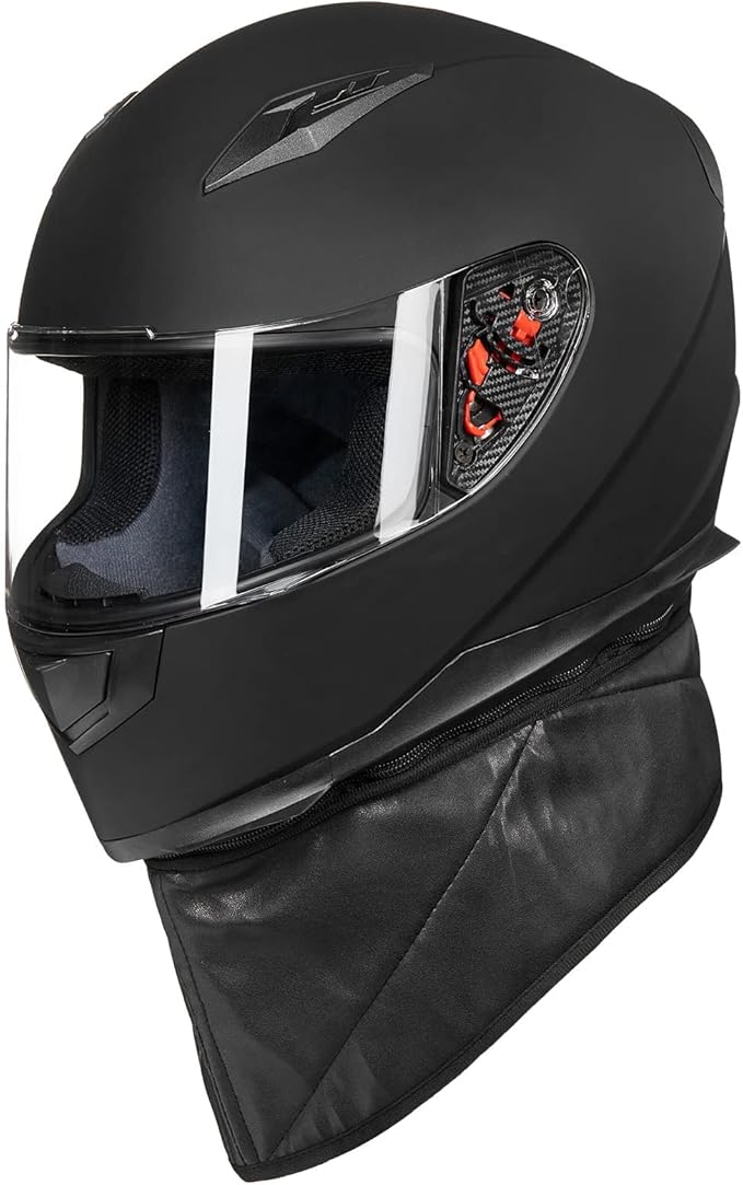 Full Face Motorcycle Helmet|Professional Riding Gear with Ventilation and Clear Visor|DOT Approved Safety Helmet for Street & Highway Riding