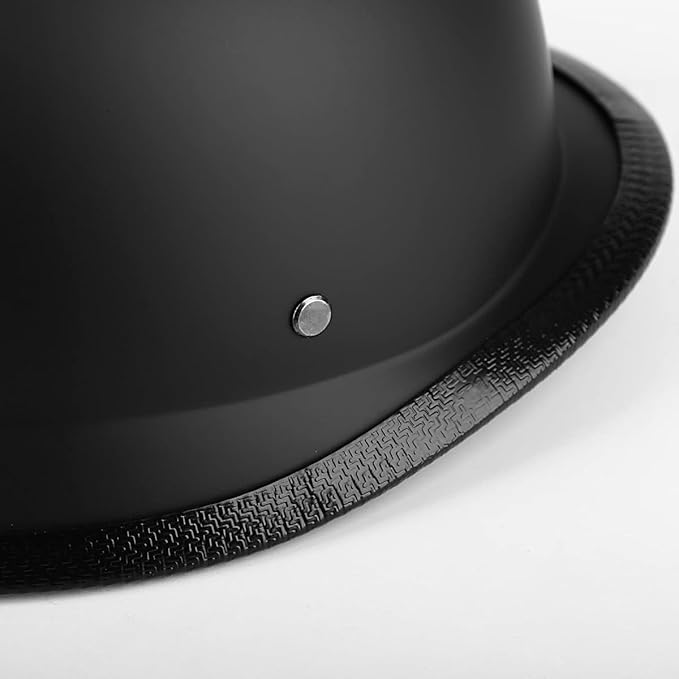 Vintage - Style Black ABS Helmet - Lightweight Protection, Multi - Scene Applicable (Size: 24cm×29cm×14cm, Weight: 600g )