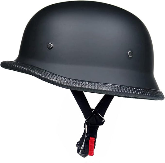 Vintage - Style Black ABS Helmet - Lightweight Protection, Multi - Scene Applicable (Size: 24cm×29cm×14cm, Weight: 600g )