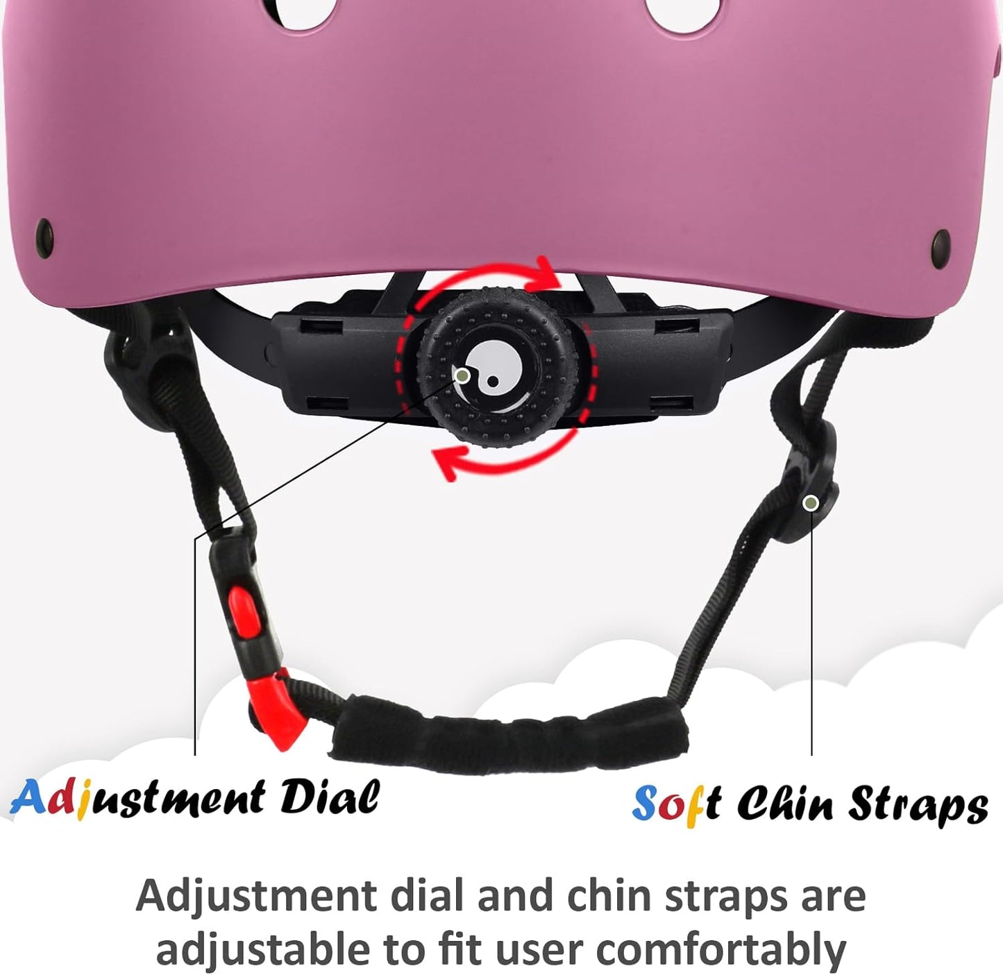 Stylish Pink Bike Helmet – Adjustable Multi-Sport Safety Helmet for Youth and Adults, Ventilated and Lightweight for Cycling, Skateboarding, Scootering & More