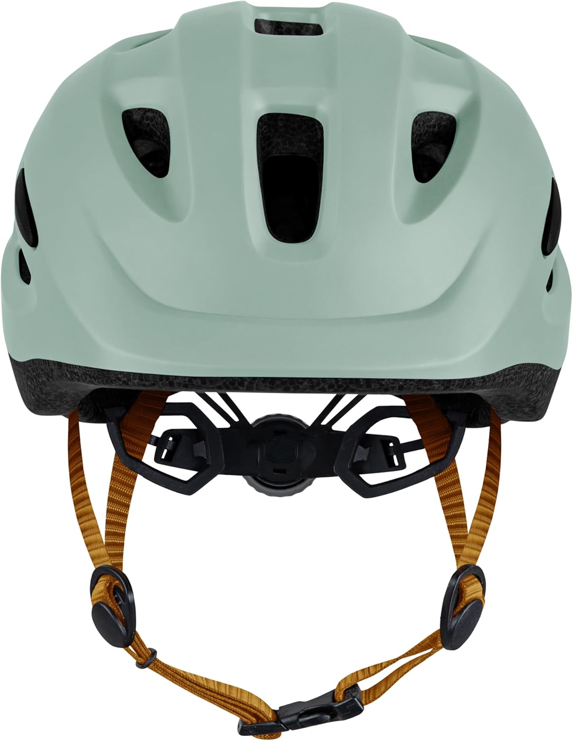Light Mint Green Ventilated Cycling Helmet - Adjustable Straps, Universal for Mountain & Road Bikes（Fits Head Circumference 54 - 61cm, Lightweight & Impact - Resistant ）