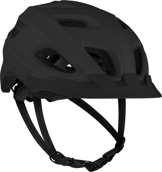 Adjustable Adult Bike Helmet – Lightweight Multi-Sport Safety Helmet with Ventilation for Cycling, Skateboarding, Scooters & More (Unisex, Matte Black)