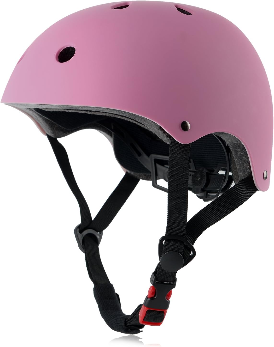 Stylish Pink Bike Helmet – Adjustable Multi-Sport Safety Helmet for Youth and Adults, Ventilated and Lightweight for Cycling, Skateboarding, Scootering & More