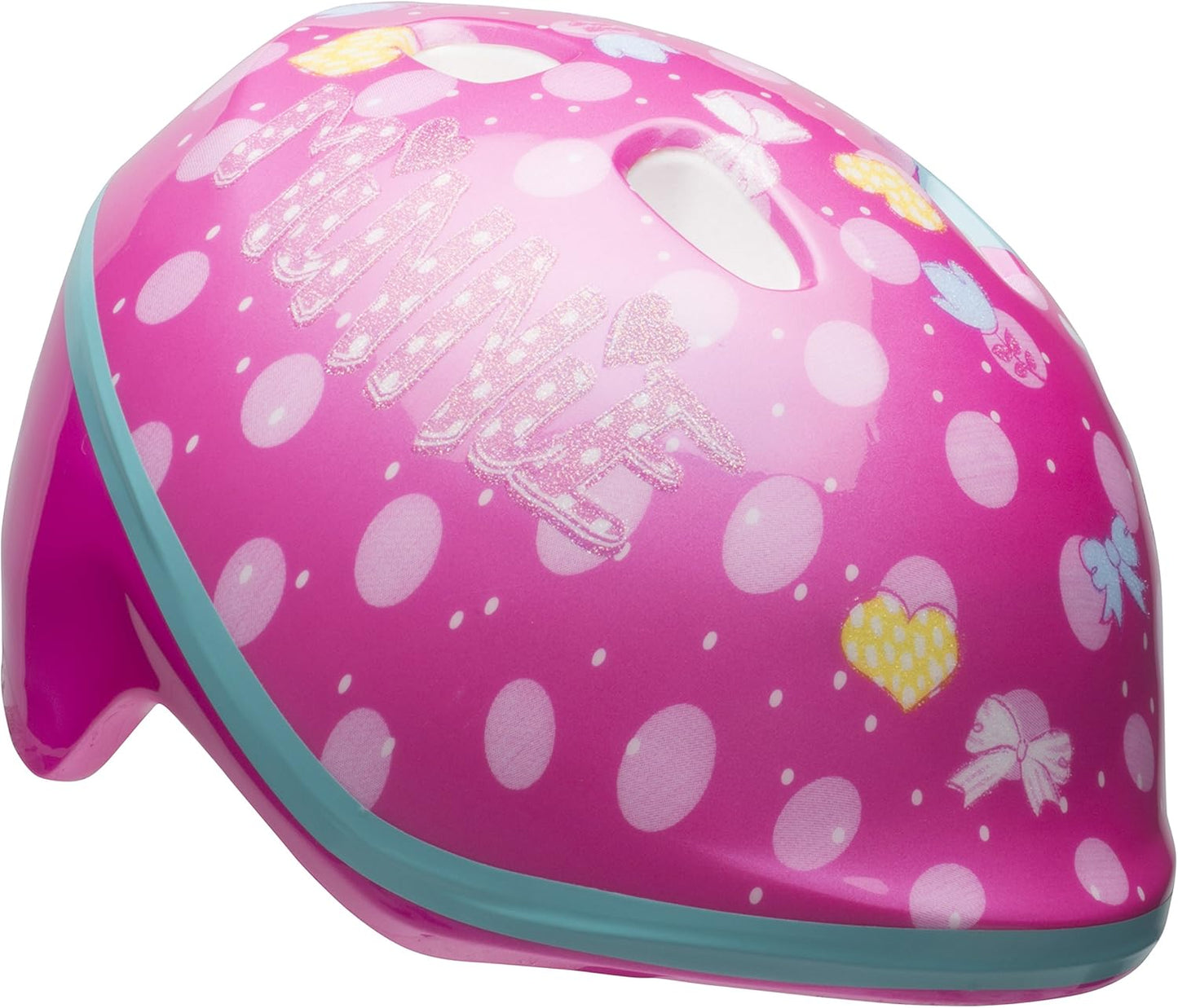 Kids' Minnie Mouse - Printed Cycling Helmet - Cartoon Protective Gear, Fits Toddler Head Circumference (Suggested: 48 - 54cm )